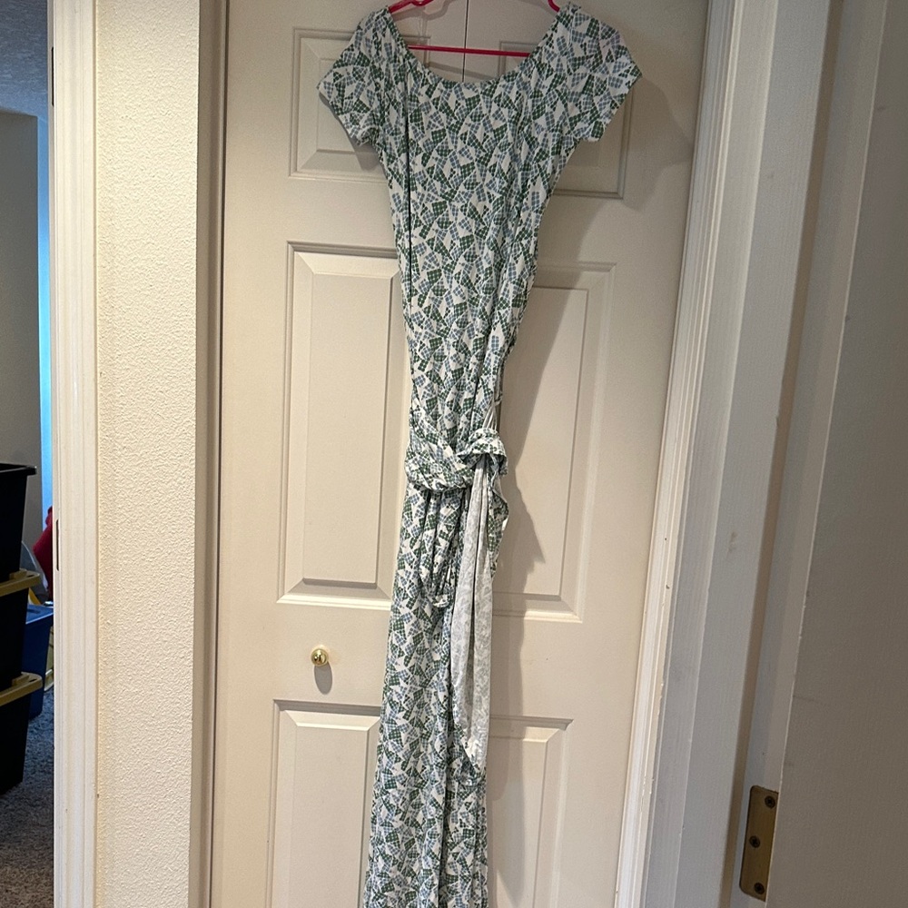 Rachel Pally Leafy Green Maxi Dress NWT size M
